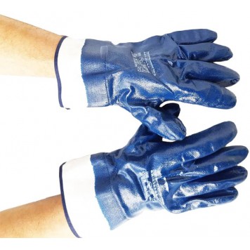 Перчатки нитриловые Крага п/облив (10 размер)-3