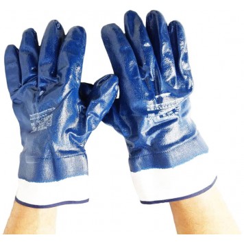 Перчатки нитриловые Крага п/облив (10 размер)-0