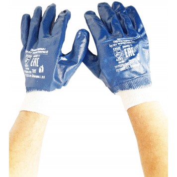 Перчатки прорезиненные с манжетой для бетона-0