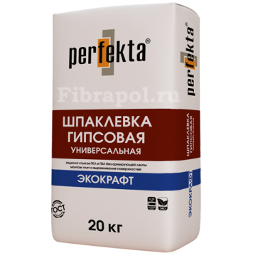 Шпаклевка гипсовая универсальная Perfekta® “Экокрафт”-0